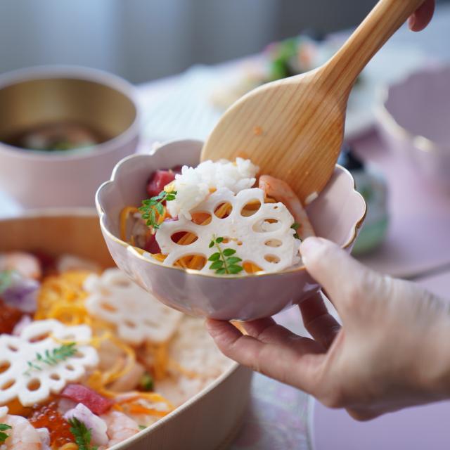 Lotus Shaped Pale Pink Bowl