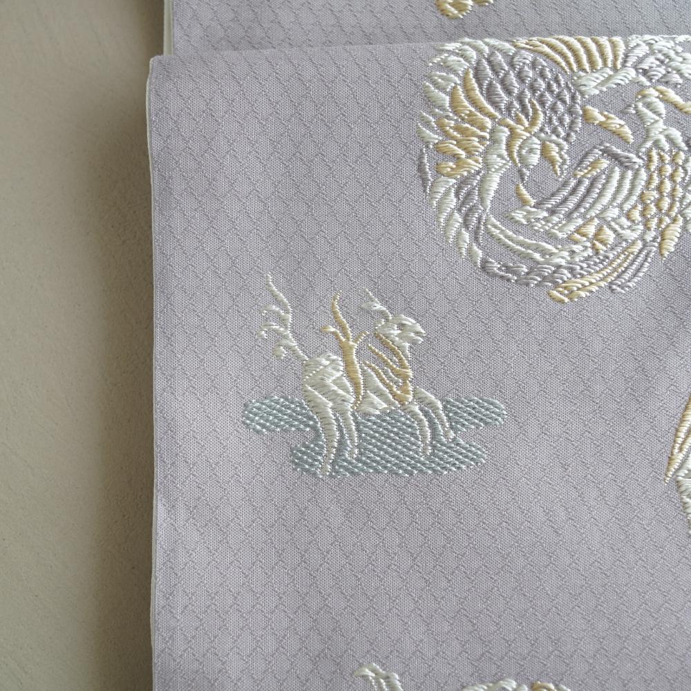 YUWEN ORIGINAL NISHIJIN ORI TABLE RUNNER WITH PAULOWNIA-BAMBOO-PHOENIX CREST