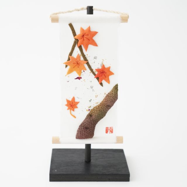 SEASONS IN WASHI – MAPLE LEAVES, MINI TAPESTRY (KYOTO)