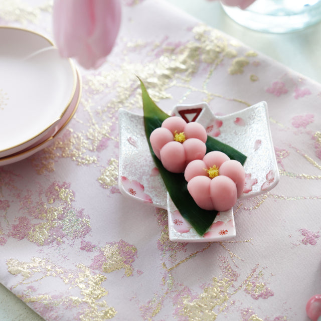 YUWEN ORIGINAL PEACH GOLD TABLE RUNNER 200cm 30cm