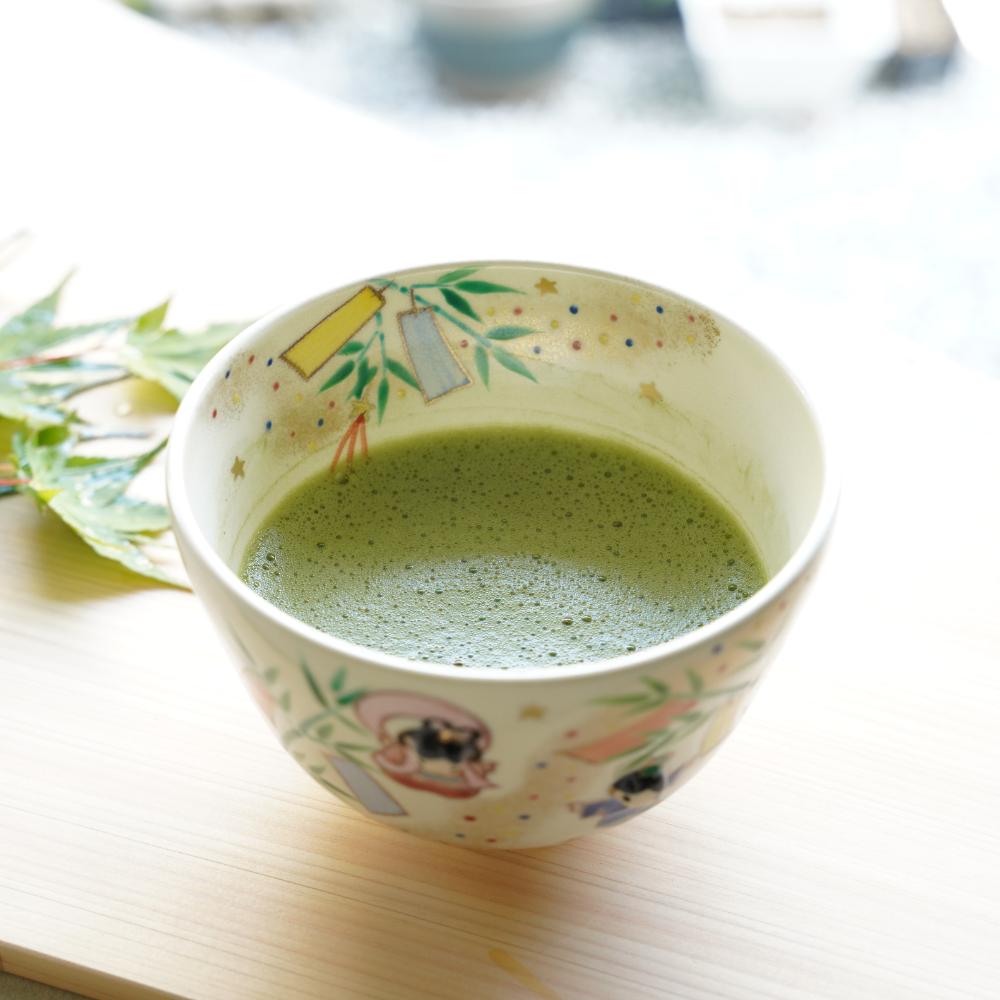 KYO WARE TEA BOWL "TANABATA"