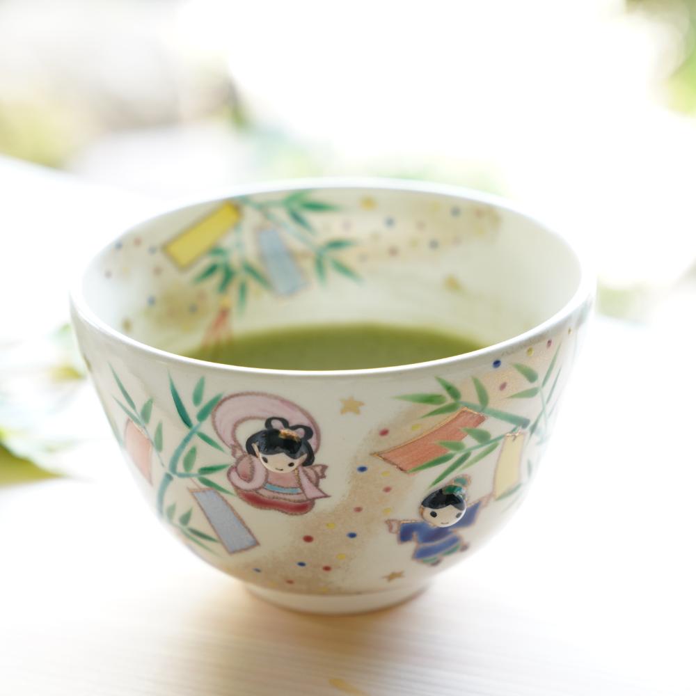 KYO WARE TEA BOWL "TANABATA"