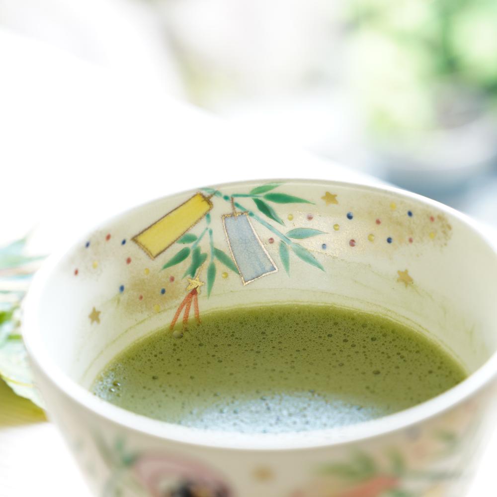 KYO WARE TEA BOWL "TANABATA"