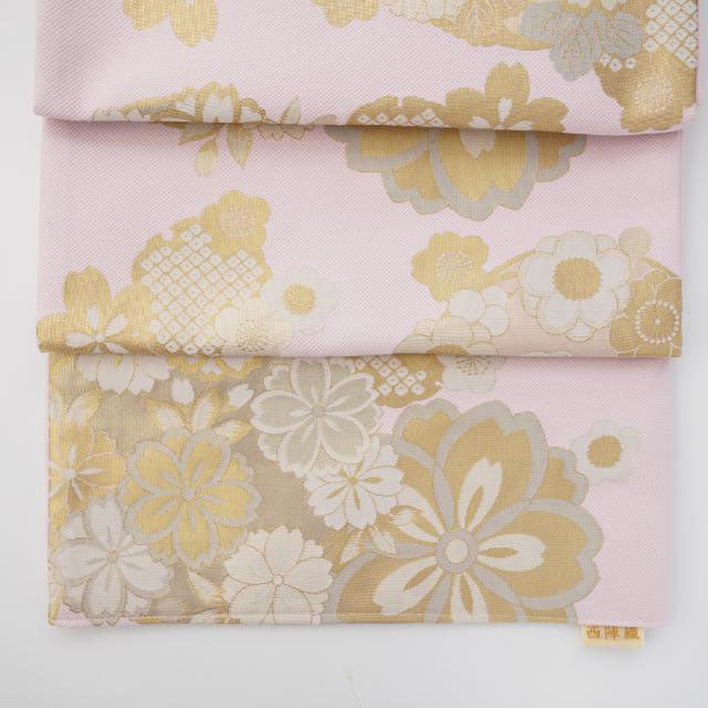 YUWEN ORIGINAL NISHIJIN ORI TABLE RUNNER WITH SAKURA DESIGN