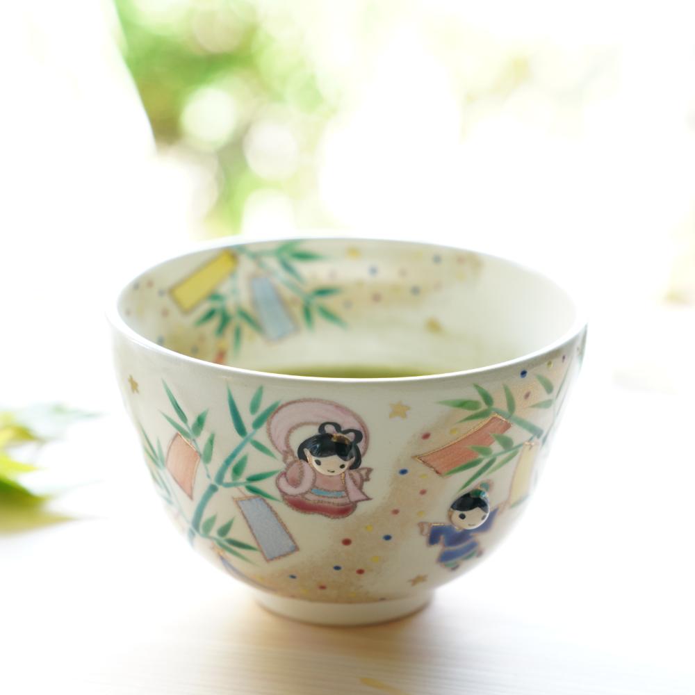 KYO WARE TEA BOWL "TANABATA"