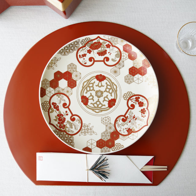 YUWEN ORIGINAL KUMIKO KINRAN IMARI-STYLE 7-INCH PLATE (GIFT BOXED)