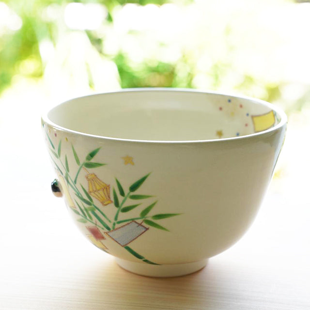 KYO WARE TEA BOWL "TANABATA"