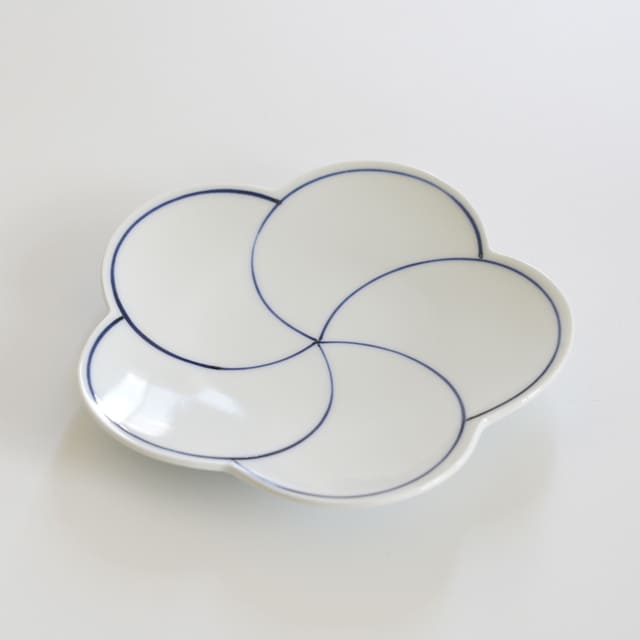 TWISTED PLUM PLATE – 5.4 INCH (HASAMI)