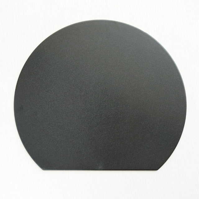 YUWEN ORIGINAL ECHIZEN LACQUER HALF-MOON TRAY PERSIMMON RED WITH GOLD RIM