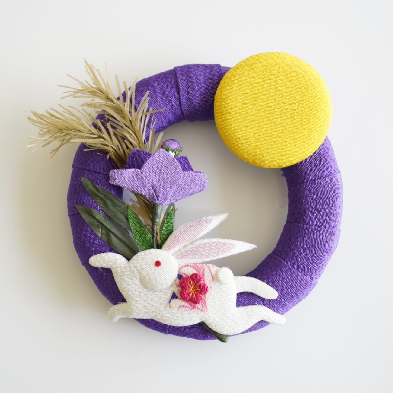 Moon rabbit chirimen wreath, Kyoto