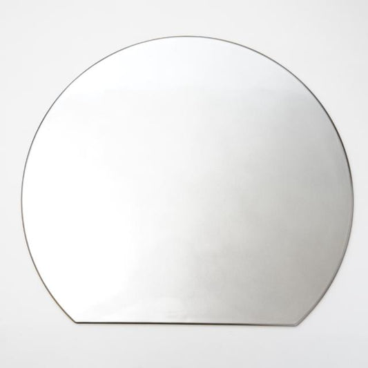 YUWEN ORIGINAL ECHIZEN LACQUER HALF-MOON TRAY WITH SILVER-GOLD RIM