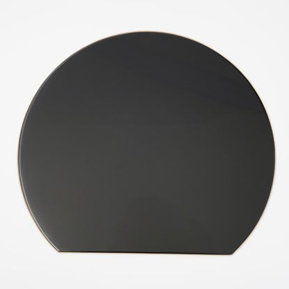 HALF-MOON TRAY - BLACK, GOLD RIM (YUWEN)