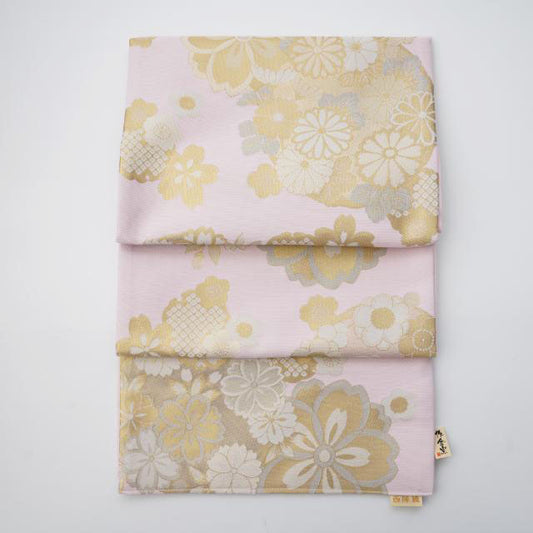 YUWEN ORIGINAL NISHIJIN ORI TABLE RUNNER WITH SAKURA DESIGN