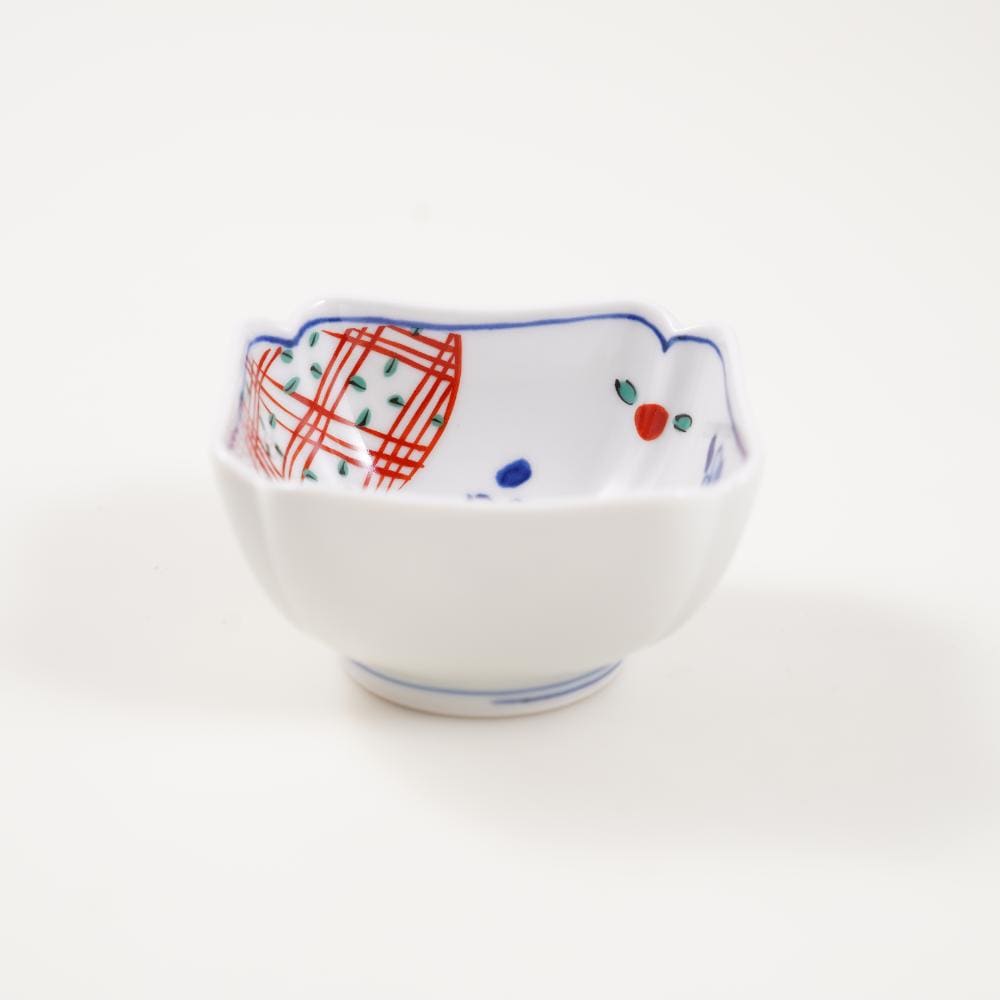 Hana-Usagi square appetizer dish, Hasami porcelain