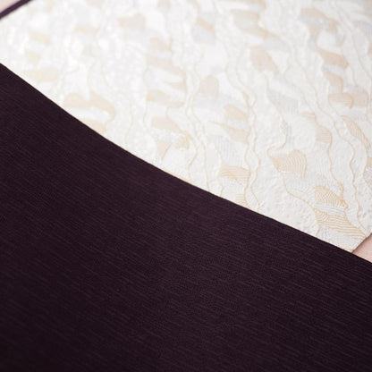 NISHIJIN TABLE RUNNER – GOLD & SILVER WAVES ON WHITE, 235 CM (KYOTO)