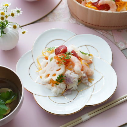PLUM KNOT PLATE 8.3IN - GOLD(ARITA)