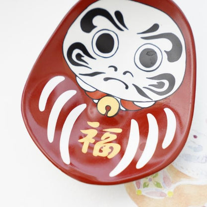 LUCKY DARUMA SMALL PLATE – BROCADE (ARITA)