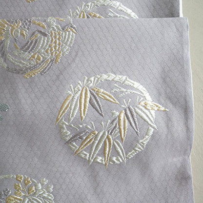 "NISHIJIN ORI" TABLE RUNNER - PAULOWNIA, BAMBOO & PHOENIX PATTERN (YUWEN)