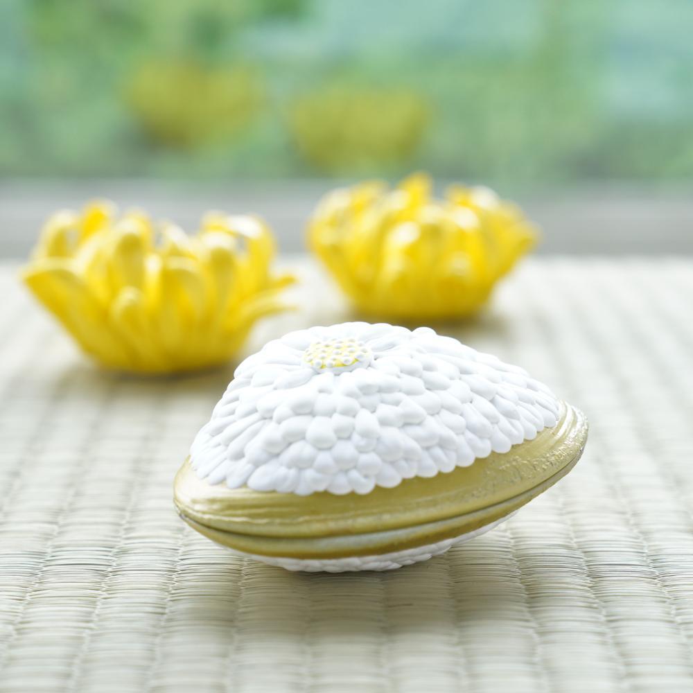 CHRYSANTHEMUM CLAM BOX – LARGE, HAND-RAISED GOFUN
