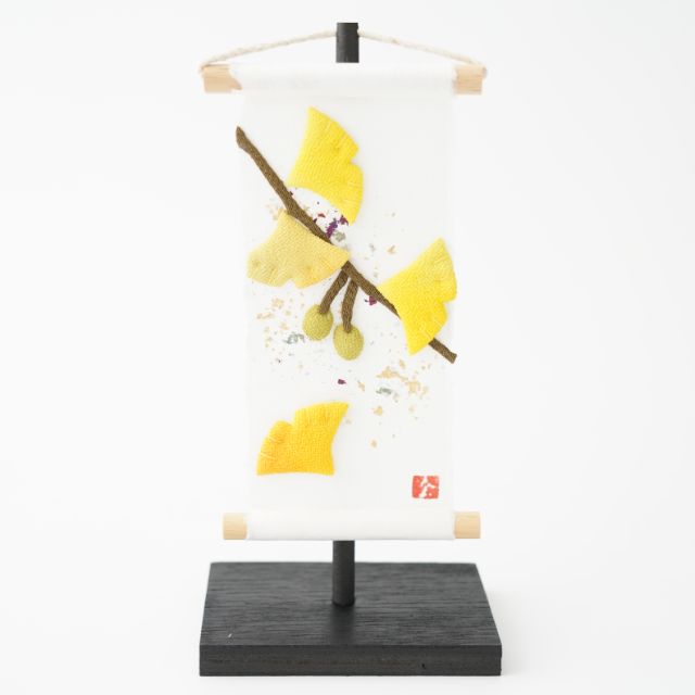 SEASONS IN WASHI – GINKGO, MINI TAPESTRY (KYOTO)