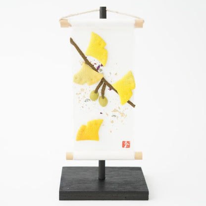 SEASONS IN WASHI – GINKGO, MINI TAPESTRY (KYOTO)