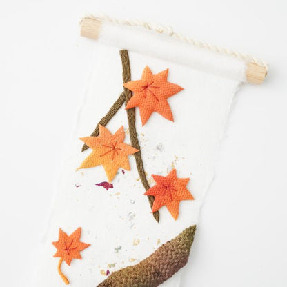 SEASONS IN WASHI – MAPLE LEAVES, MINI TAPESTRY (KYOTO)