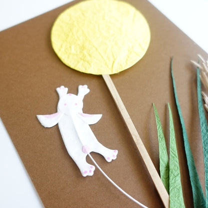 HARVEST MOON PICK – RABBIT & PAMPAS GRASS, WITH HINOKI BOX