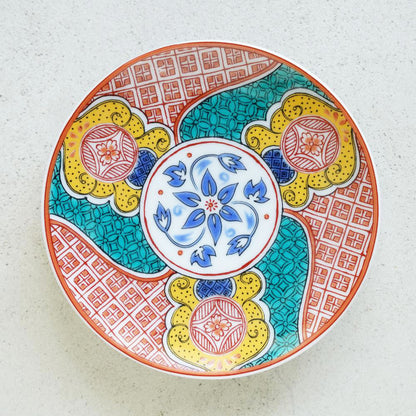 SMALL PLATE – RED OVERGLAZE (KUTANI)