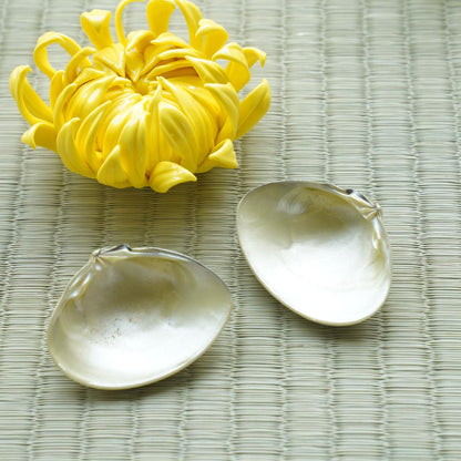 CHRYSANTHEMUM CLAM BOX – SMALL, HAND-RAISED GOFUN