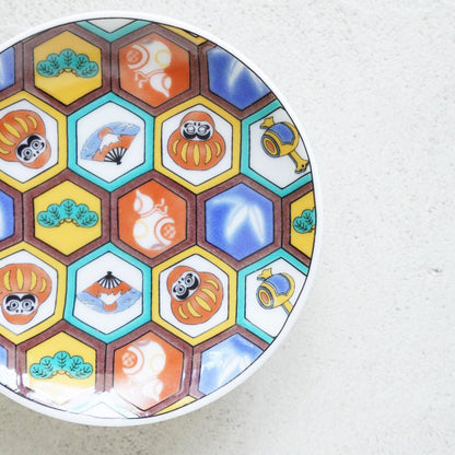 "DARUMA" SMALL PLATE (KUTANI)