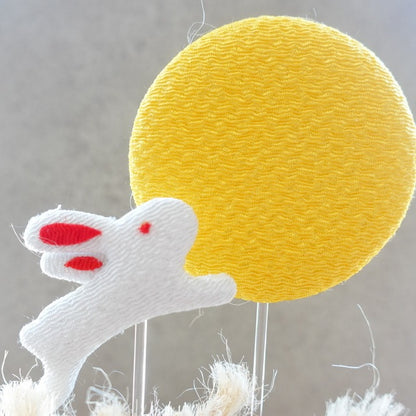 MOON-VIEWING RABBIT – CHIRIMEN ORNAMENT (KYOTO)