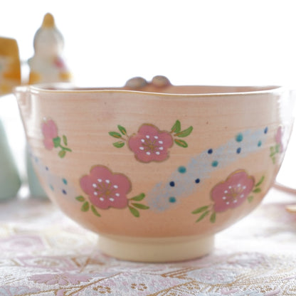 KYO WARE TEA BOWL "HINA MATSURI"