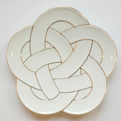PLUM KNOT PLATE 8.3IN - GOLD(ARITA)