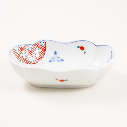 "HANA-USAGI" MOKKO BOWL – RABBIT & FLOWERS, 6 IN (HASAMI)