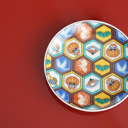 "DARUMA" SMALL PLATE (KUTANI)