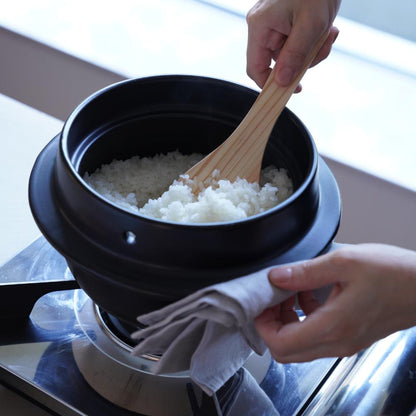 BANKO-WARE HAGAMA RICE POT – 3 GO, WITH TRIVET & PADDLE