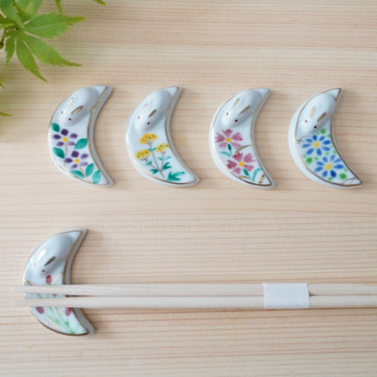 REPOSE-BAGUETTES LUNE ET FLEURS D’AUTOMNE – LOT DE 5 EN COFFRET (KYOTO)