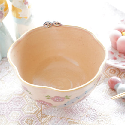 KYO WARE TEA BOWL "HINA MATSURI"