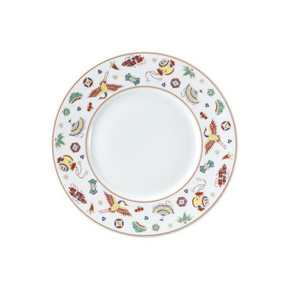 TREASURE MOTIF DINNER PLATE “TAKARA-ZUKUSHI”  (KUTANI)