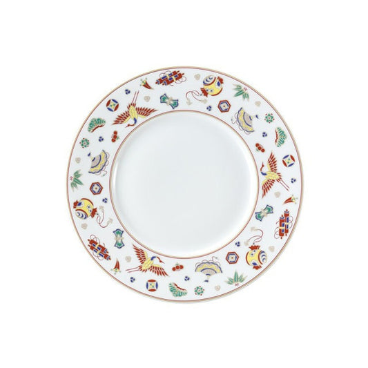 TREASURE MOTIF DINNER PLATE “TAKARA-ZUKUSHI”  (KUTANI)