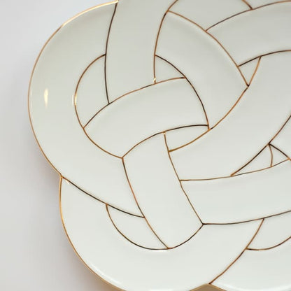 PLUM KNOT PLATE 8.3IN - GOLD(ARITA)