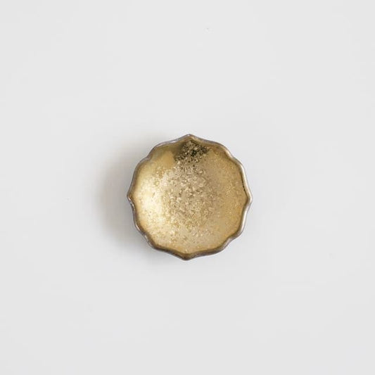 KIKYO-RIM CHOPSTICK REST / SMALL DISH – GOLD (ARITA)