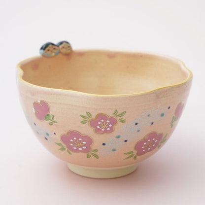 KYO WARE TEA BOWL "HINA MATSURI"