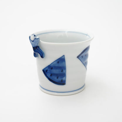 “IKKANNJIN” TEA/SOBA CUP –WATERMELON (HASAMI)