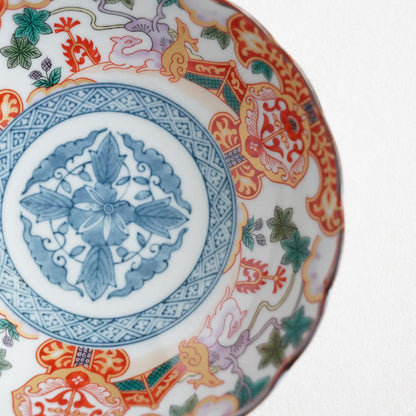 DEER MOTIF STEW BOWL - SHONZUI RED (KUTANI)