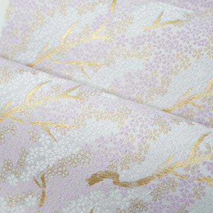 NISHIJIN TABLE RUNNER – SAKURA ON GOLD BRANCHES (KYOTO)