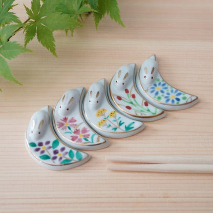 REPOSE-BAGUETTES LUNE ET FLEURS D’AUTOMNE – LOT DE 5 EN COFFRET (KYOTO)