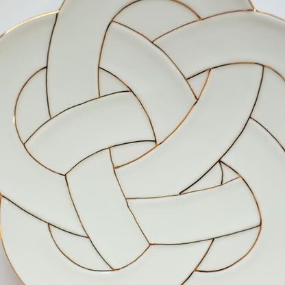 PLUM KNOT PLATE 8.3IN - GOLD(ARITA)
