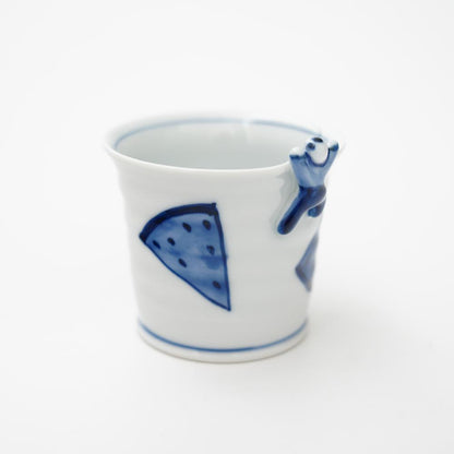 “IKKANNJIN” TEA/SOBA CUP –WATERMELON (HASAMI)