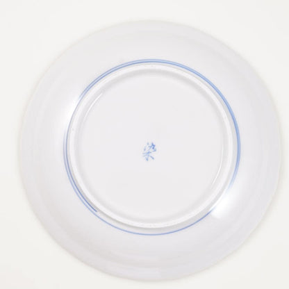 "HANA-USAGI" ROUND PLATE – RABBIT & FLOWERS, 6.5 IN (HASAMI)